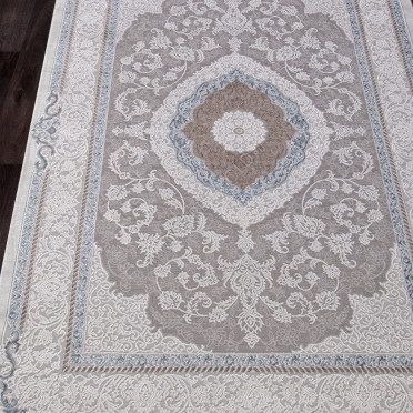 Ковер турецкий 03874A ARMINA (Хит-сет, голубой, кремовый)