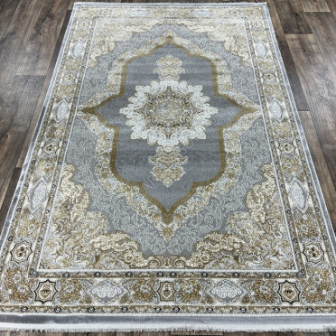 Турецкий ковер Turcia ISFAHAN 29048A (Полиэстер, серый)