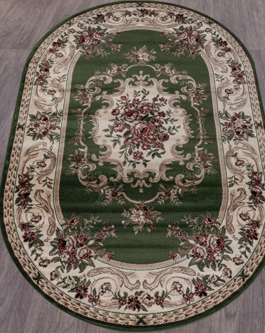 Ковер российский D057 COLIZEY (Хит-сет, зеленый) овальный