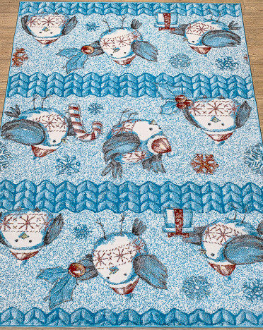 Ковер российский 20750-22088 Фэнси (Фризе, голубой)