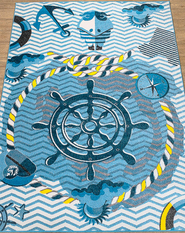 Ковер российский 20722-22088 Фэнси (Фризе, голубой)