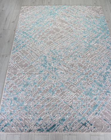 Ковер российский MP32 COBALT (PP Heatset Высокоплотный, серый, голубой)