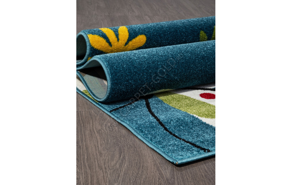 Детский ковер с бабочками 0772 - BLUE RIO