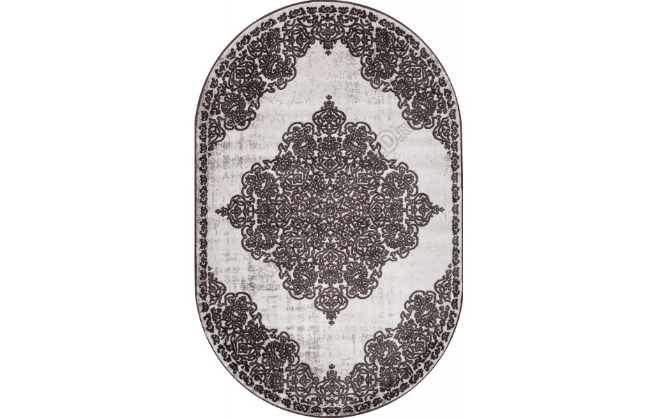 Российский ковер D960 - CREAM - Овал - коллекция MIRANDA