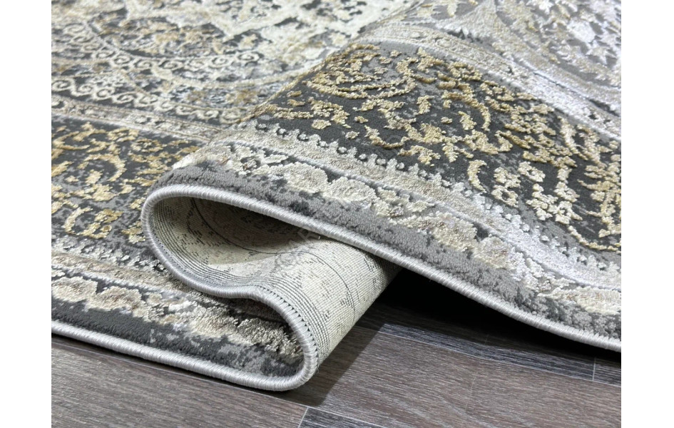 Ковер турецкий LisaA3503A_IVORY MUSTARD прямоугольный