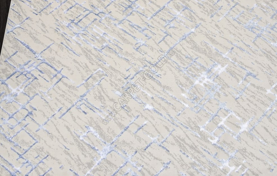 Ковер F164 - CREAM-BLUE - Овал - коллекция LIMAN