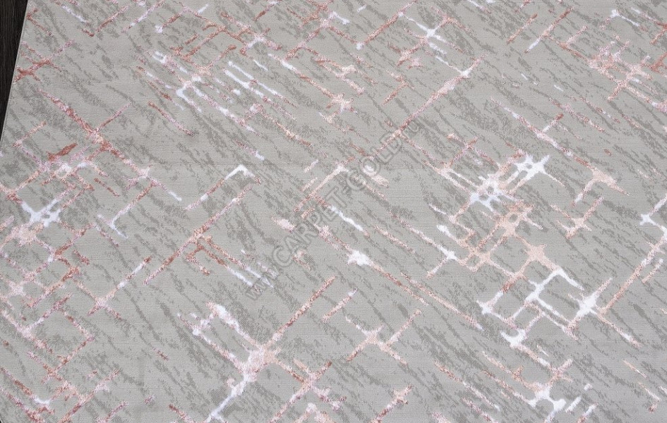 Ковер F164 - GRAY-PINK - Овал - коллекция LIMAN