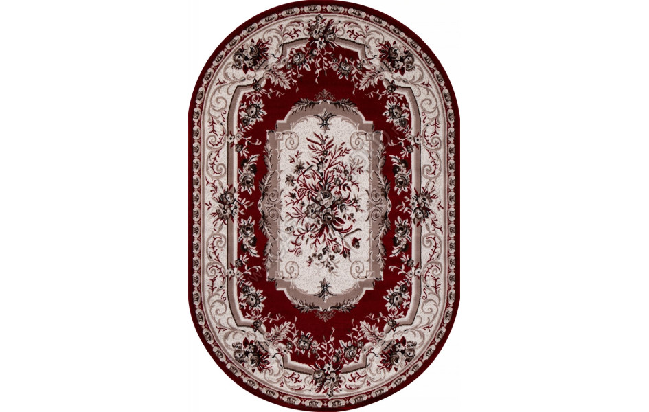 Ковер 5439 - RED - Овал - коллекция GAVANA