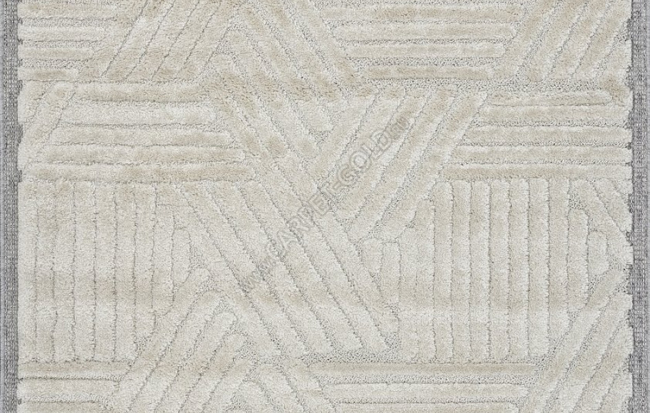 Ковер 6607A - WHITE / WHITE - Прямоугольник - коллекция TUNIS