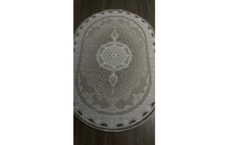 Ковер GL038A - BROWN / BROWN - Овал - коллекция NENSI