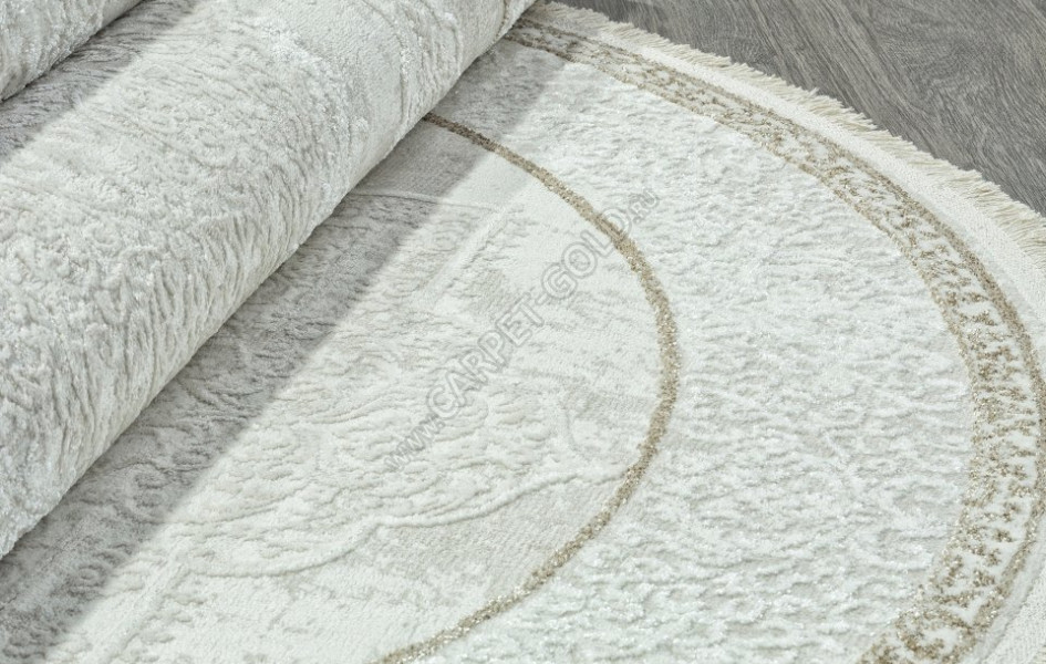 Ковер 26702Z - CREAM / WHITE - Овал - коллекция RUBI