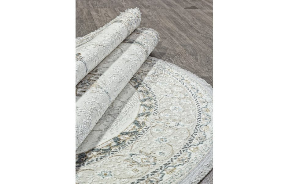 Ковер 29765Y - CREAM / CREAM - Овал - коллекция SANDALI