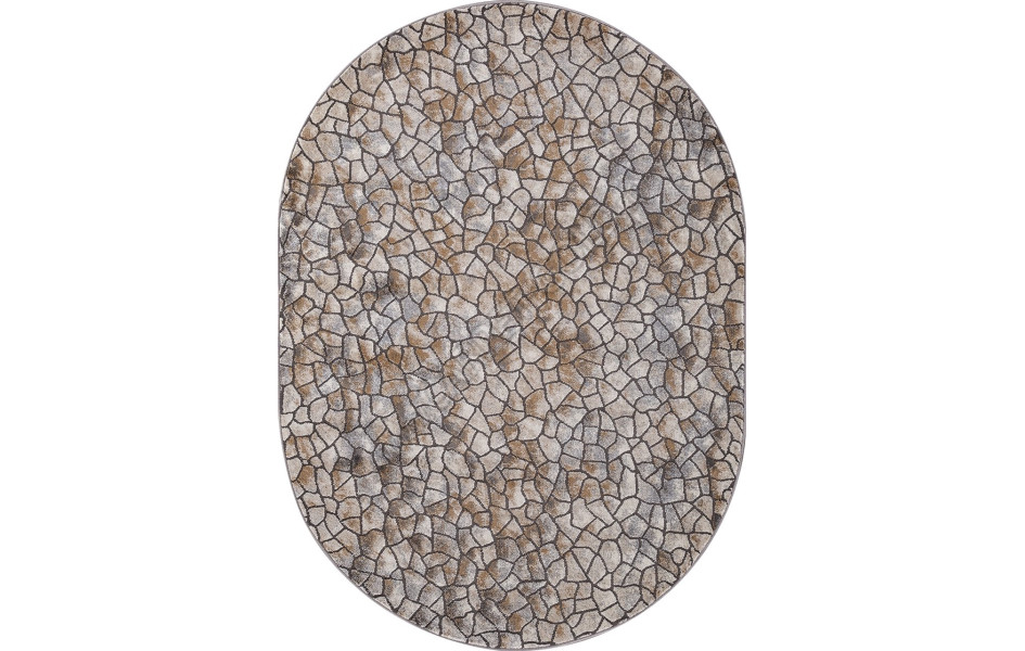 Ковер D765 - BEIGE - Овал - коллекция SERENITY