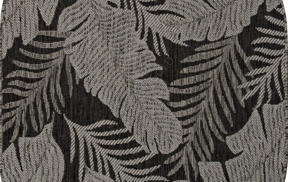 Ковер S132 - BLACK-GRAY - Овал - коллекция KAIR