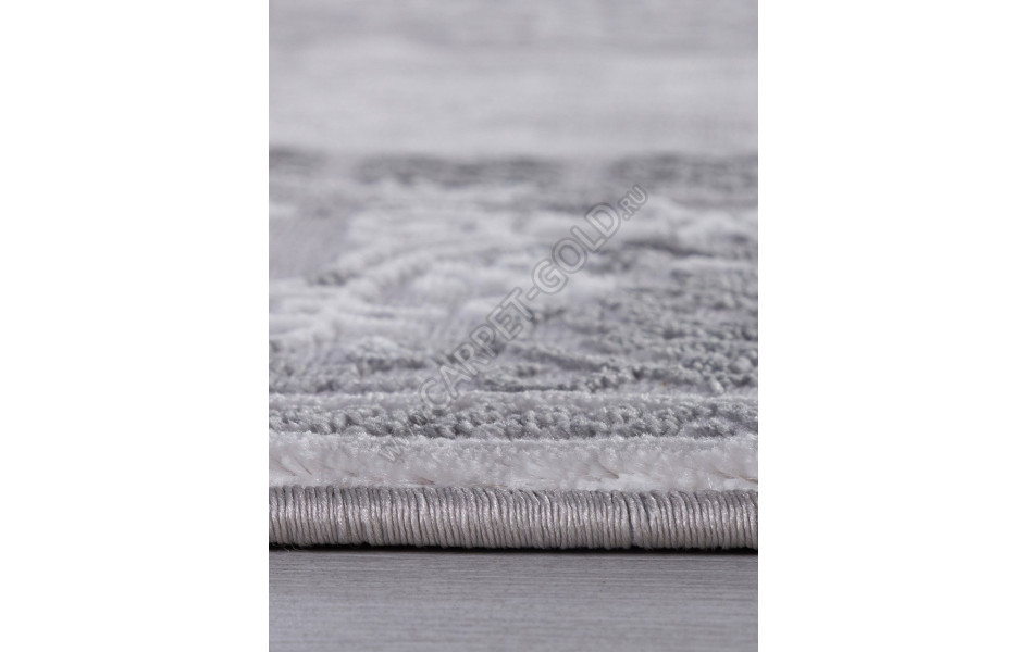 Ковер F163AQ - GREY / D.GREY - Овал - коллекция SIROCCO