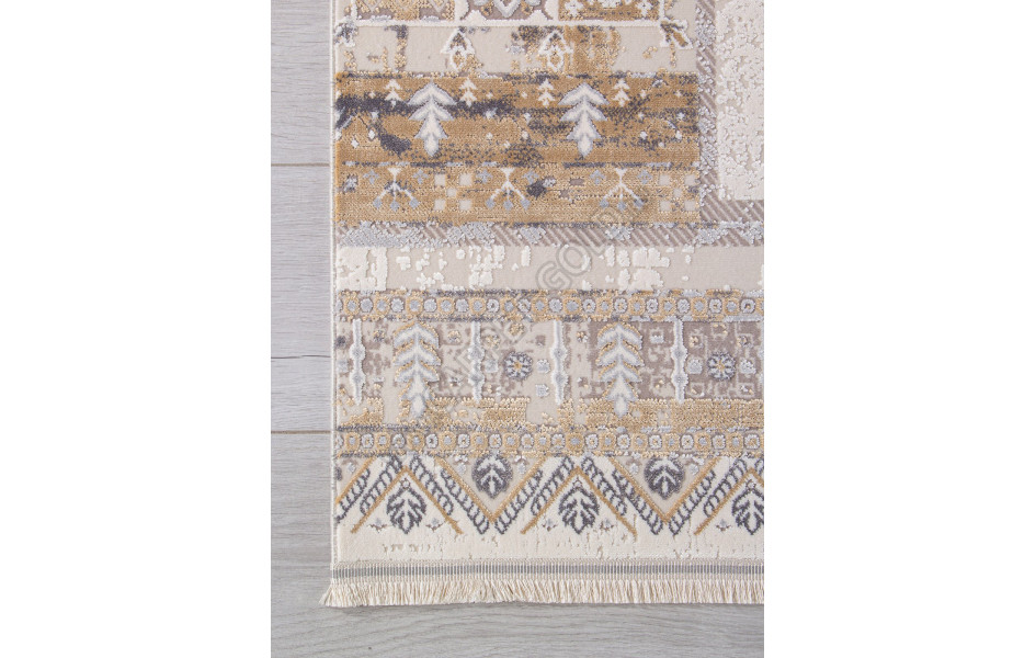 Ковер 00266 - GREY / BEIGE - Прямоугольник - коллекция DUBAI
